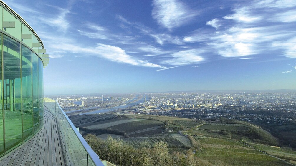 aerial view of city in prague