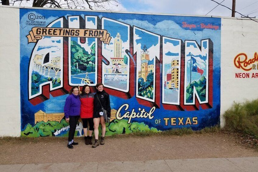 Greetings from Austin mural