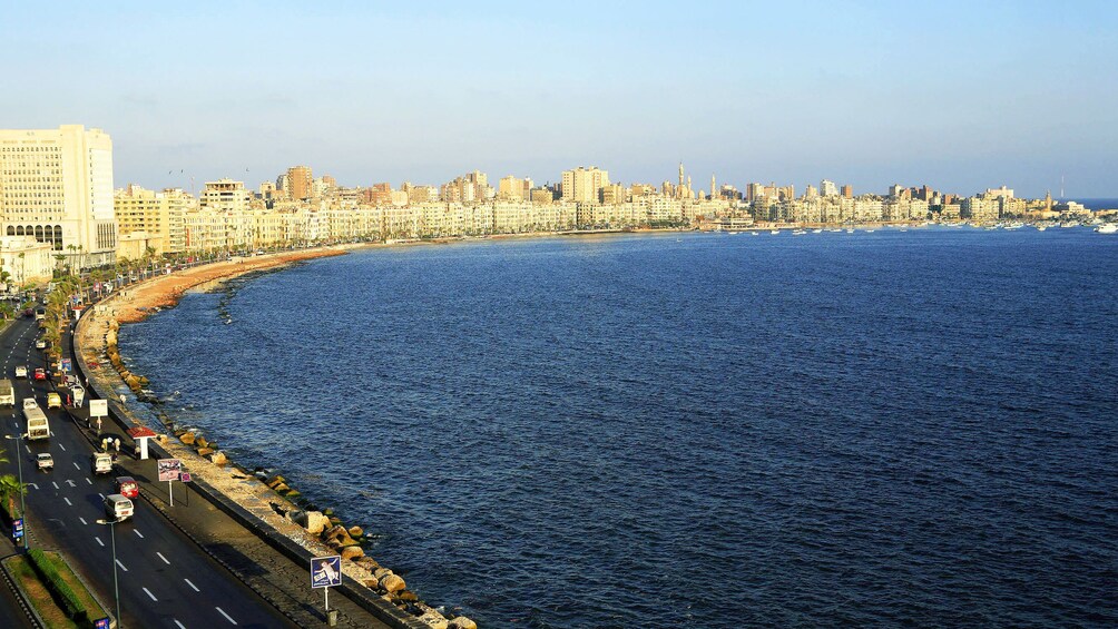 Aerial day view of Alexandria 