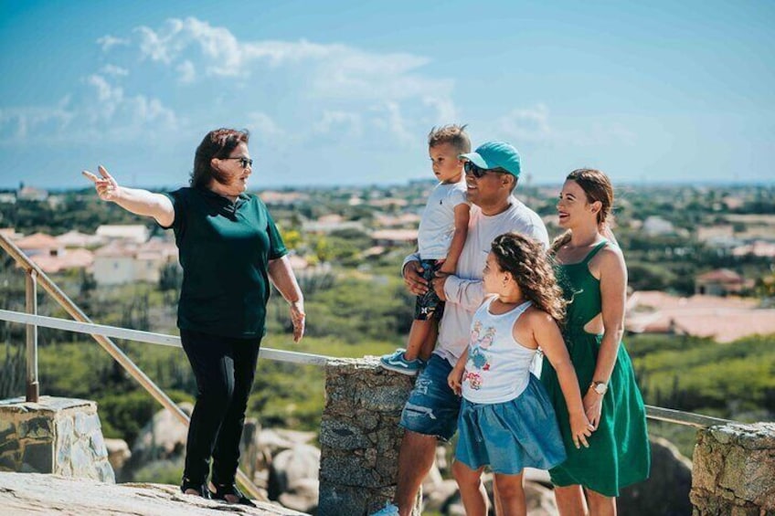 Family enjoying the sight at Casibari Rock garden