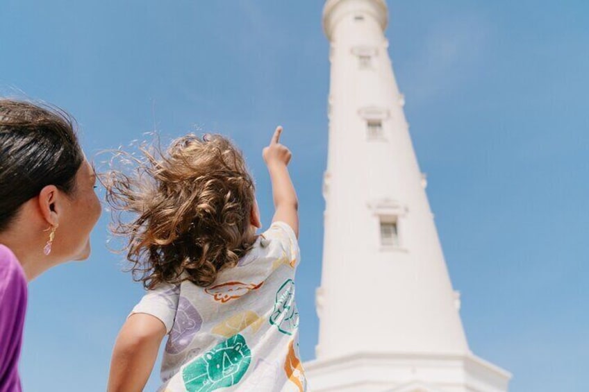 Admiring the California Lighthouse