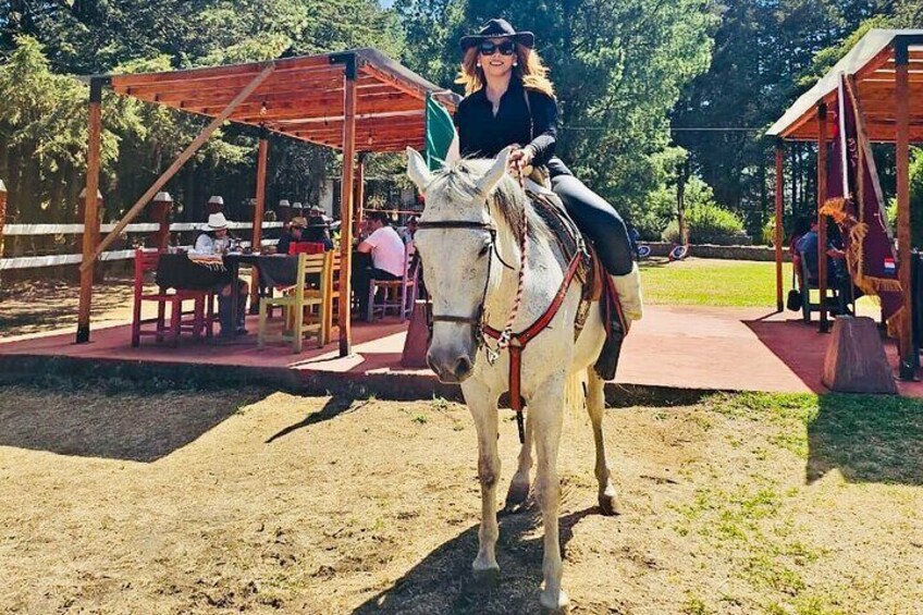 Horseback in the mountains & Food in our ranch