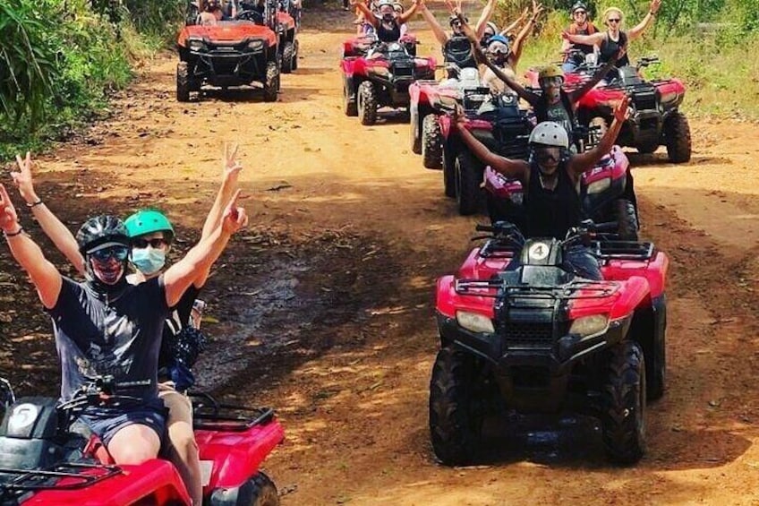 Full-Day Adventure with ATV, Party Boat, Snorkeling & Open Bar