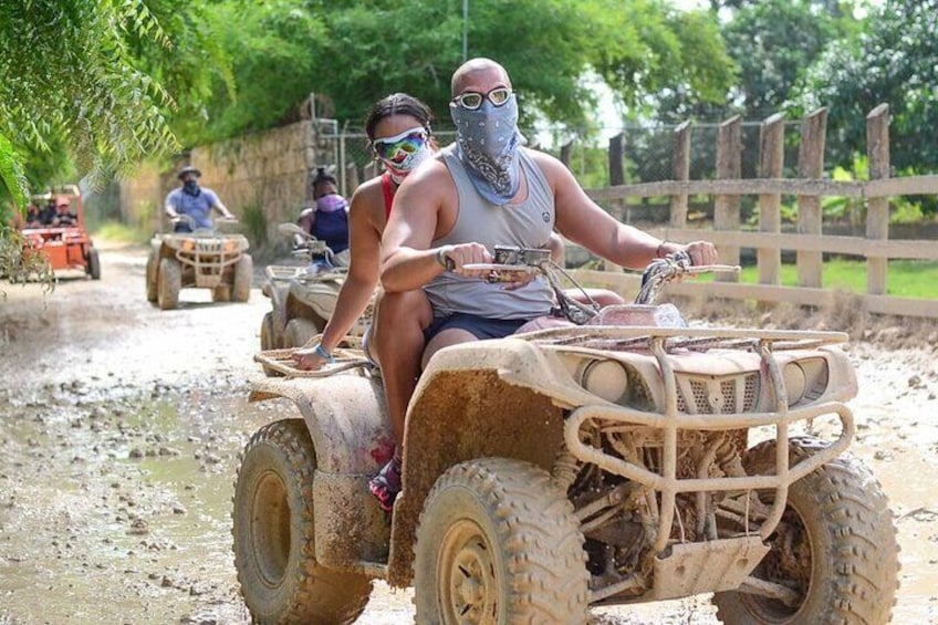 Full Day Adventure, ATV Coffee, Chocolate Tasting & Party Boat With snorqueling