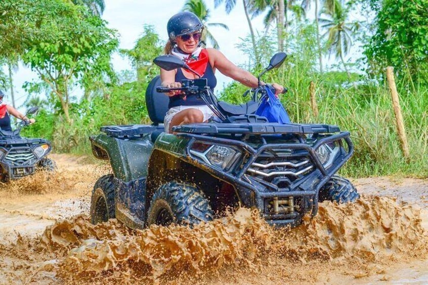 Full-Day Adventure with ATV, Party Boat, Snorkeling & Tasting