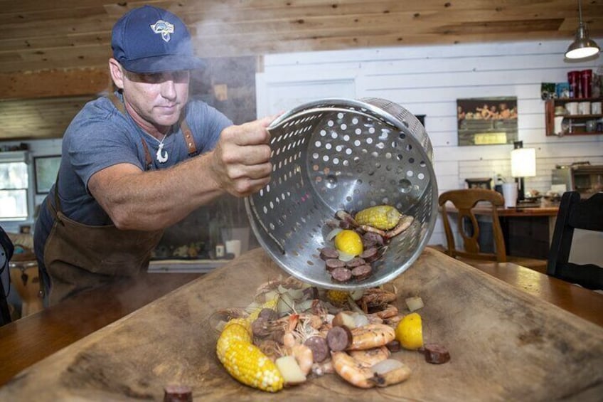Private Cooking Class and Lowcountry Boil with Local Chef Clay