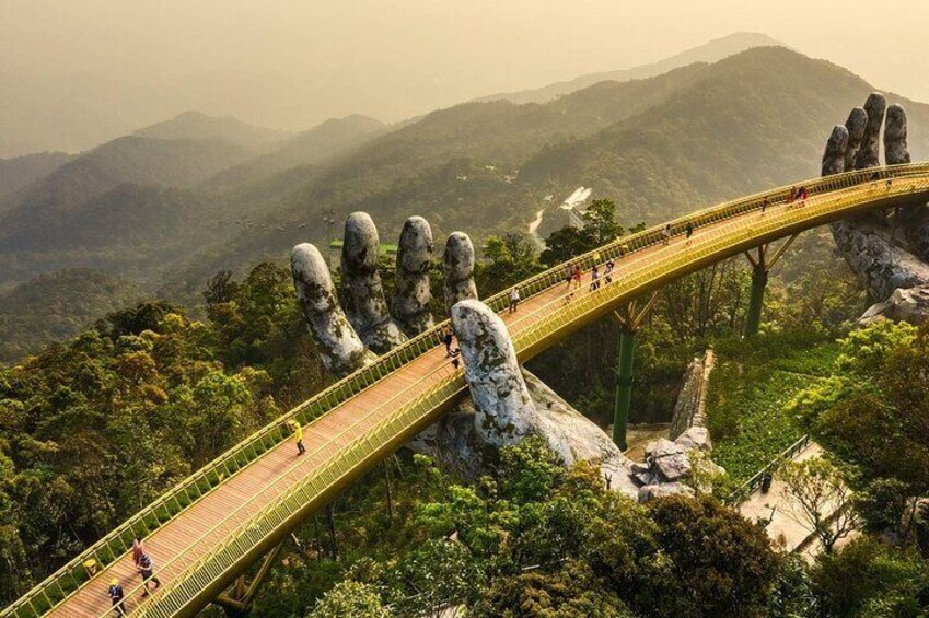 PRIVATE Golden Bridge & Ba Na Hills full day from Danang City