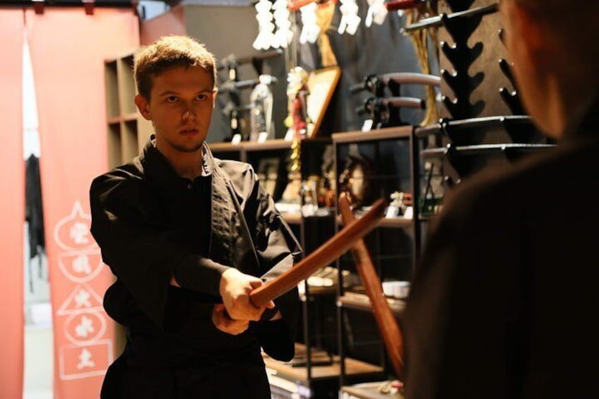 Ninja Samurai 2-hour hands-on lesson by Japanese master in Tokyo