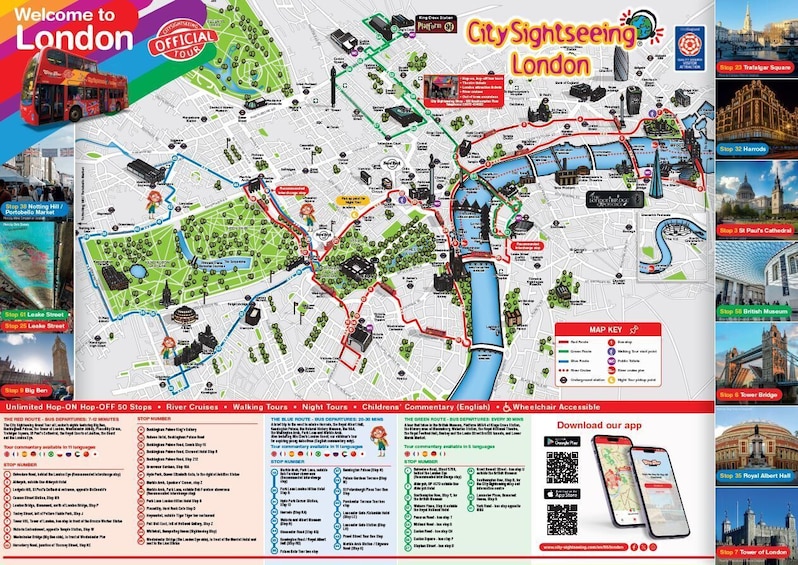 City Sightseeing London Hop-On Hop-Off Bus Tour with Optional River Cruise 