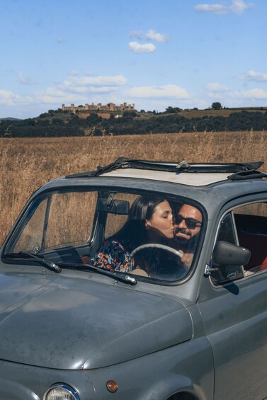 Vintage Fiat 500 Tuscany Drive with Winery Lunch 