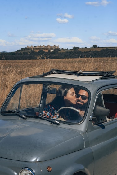 Vintage Fiat 500 Tuscany Drive with Winery Lunch