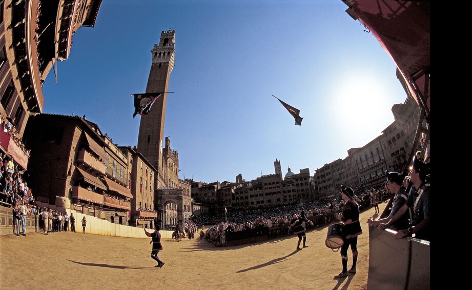 Special Event Palio of Siena Horserace with Dinner