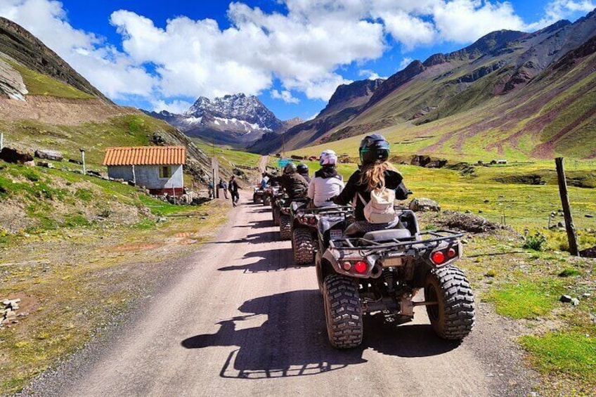 Rainbow Mountain In Quad Bike