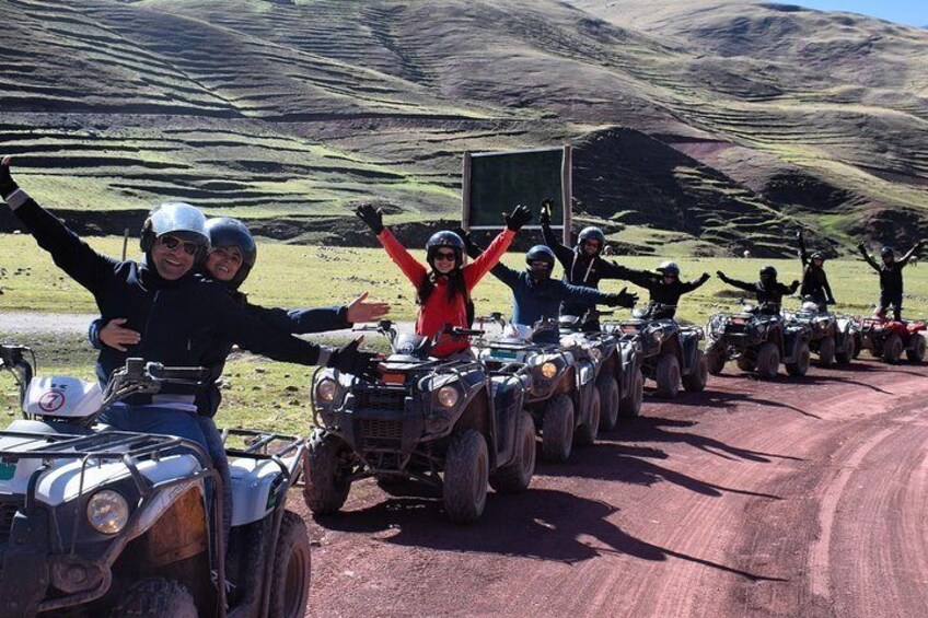Rainbow Mountain In Quad Bike