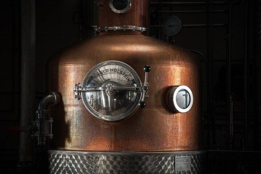 Pot column copper still used for all our whiskies