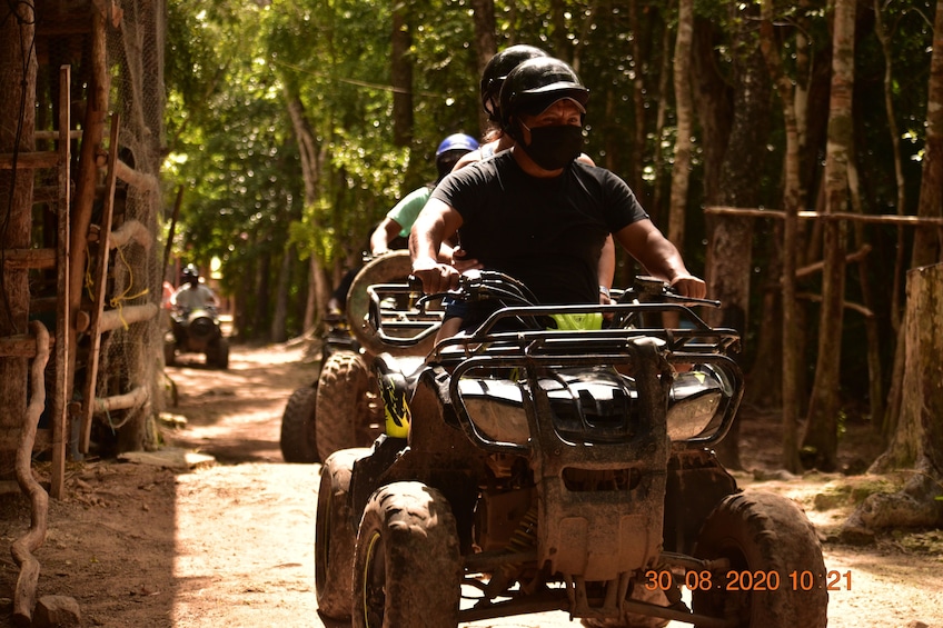 Adventure ATV (Shared) Experience with Zip Lines & Cenote