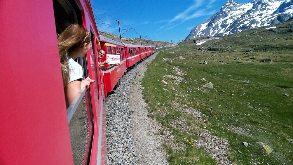 Bernina Express and Swiss Alps 1 day tour, pick up from hotel.