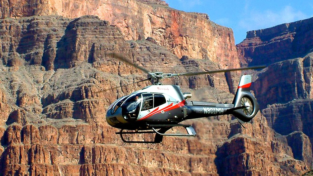 Take a helicopter ride through the Grand Canyon to multiple destinations on the tour