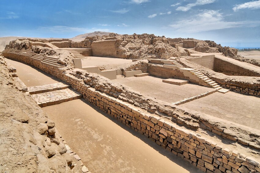 Pre Inca Temple of Pachacamac in Lima