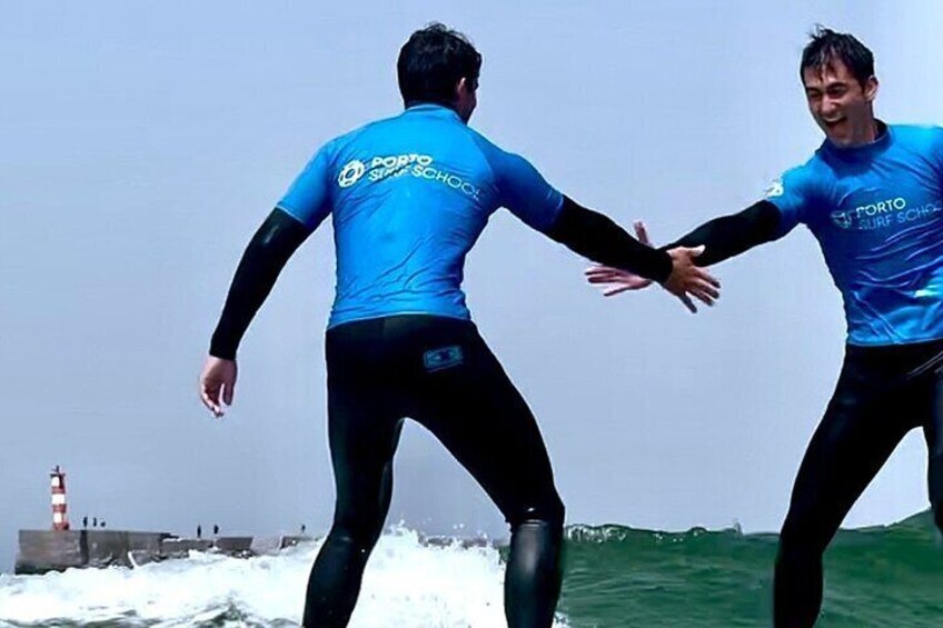 Surf Lessons in Porto with transfer at Porto Surf School