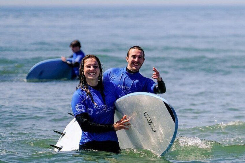 Surf Lessons in Porto with transfer at Porto Surf School
