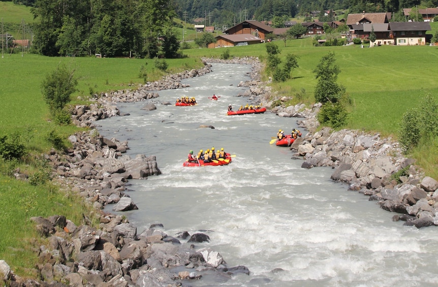 Rafting in Interlaken from Lucerne