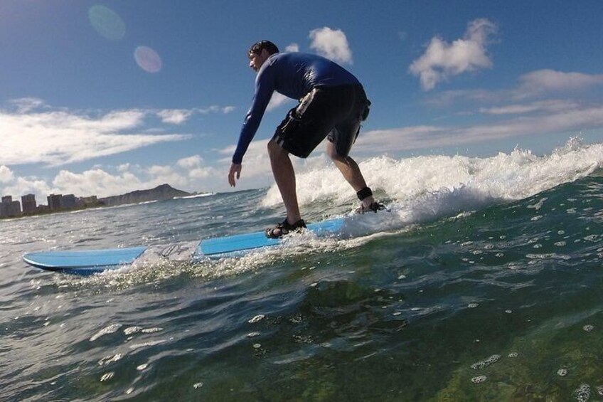 Surf HNL: Ala Moana Surf Lessons with Round-trip Transport