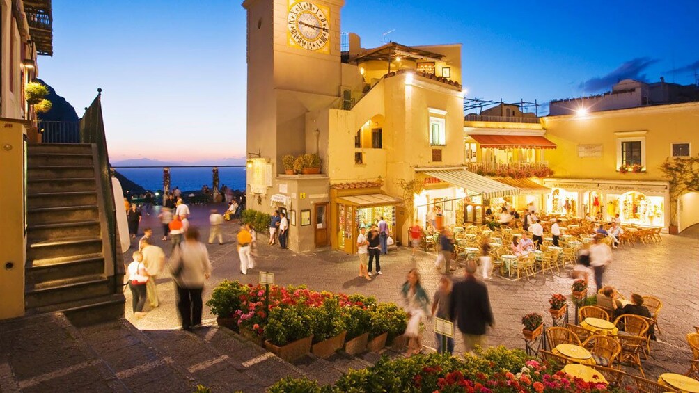 Nightlife on Capri Island in Italy