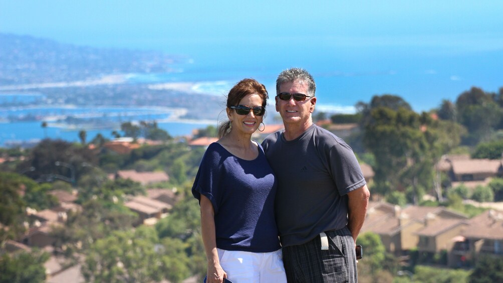 Couple posing on San Diego tour in California