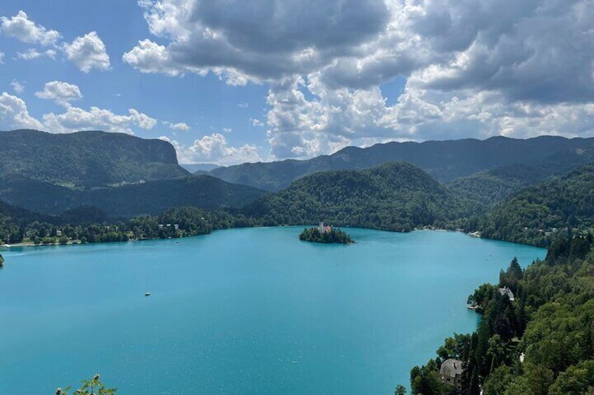 Ljubljana with Funicular, Castle and Lake Bled from Zagreb