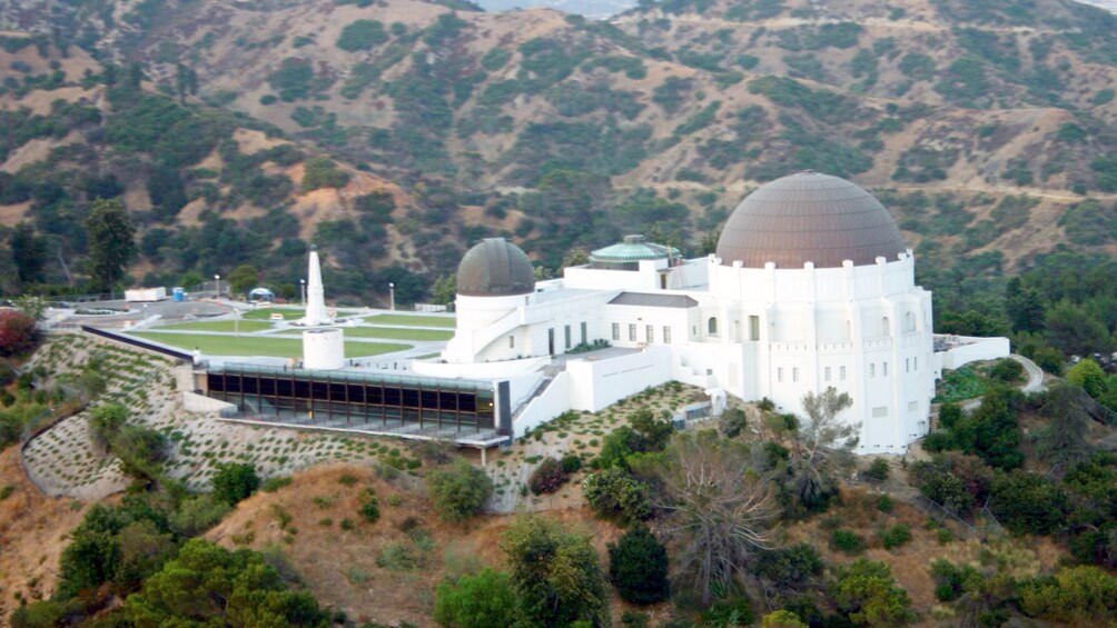 Aerial view of Griffith Observatory in Los Angeles