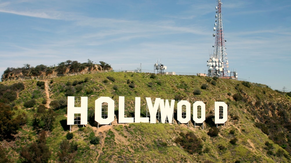 Hollywood sign on the hills in Los Angeles