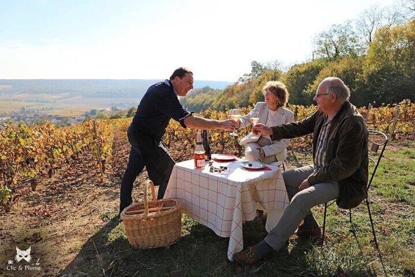 Tasting of both gras and grand cru