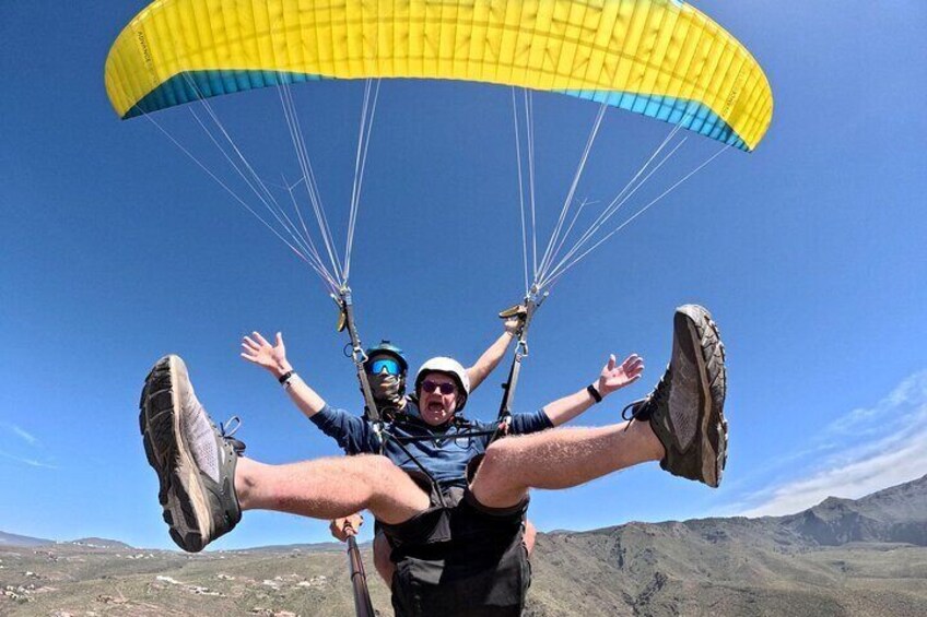 Tandem Paragliding Flight in South Tenerife