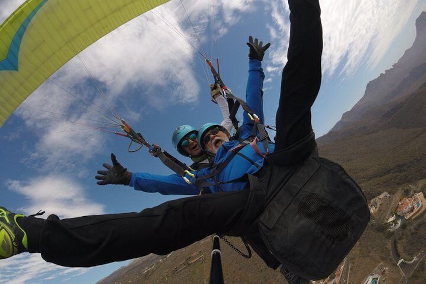 Tandem Paragliding Flight in South Tenerife