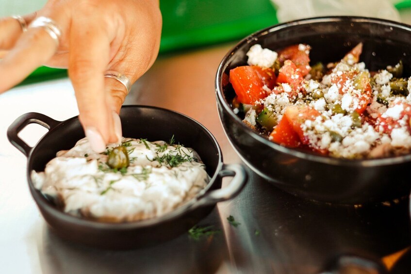 Athens Cooking Class with Acropolis Views rooftop dinner