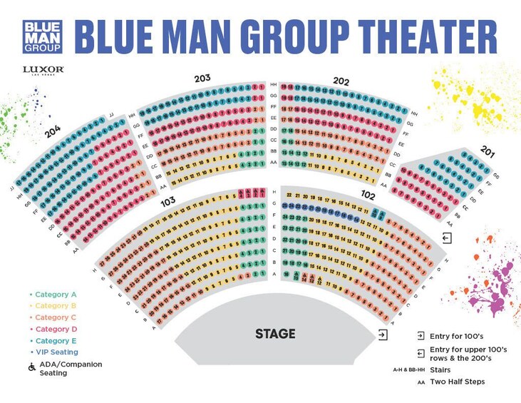 Blue Man Group Las Vegas at Luxor Hotel and Casino