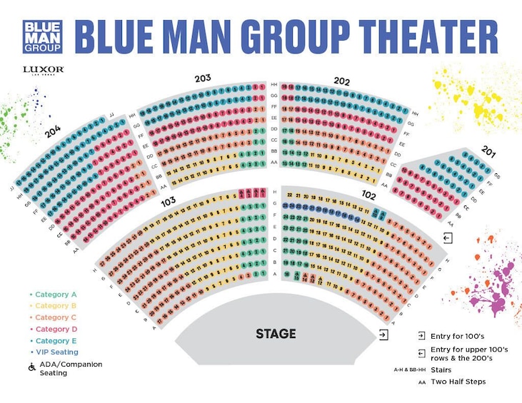 Blue Man Group Las Vegas at Luxor Hotel and Casino