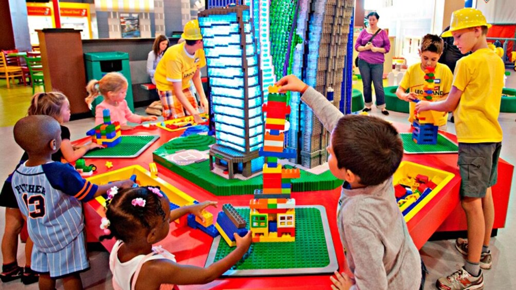 Children playing with Legos