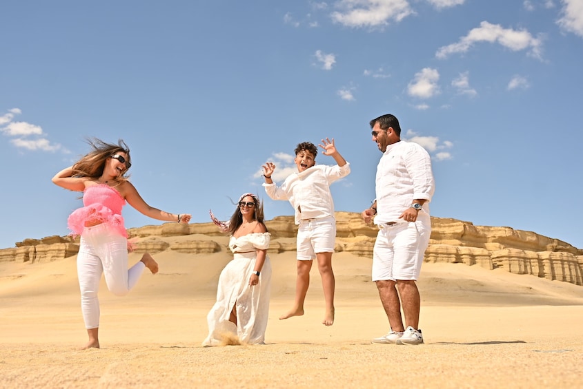 From Cairo: 4x4 Desert Safari with Sandboarding, Camel Ride & BBQ Lunch