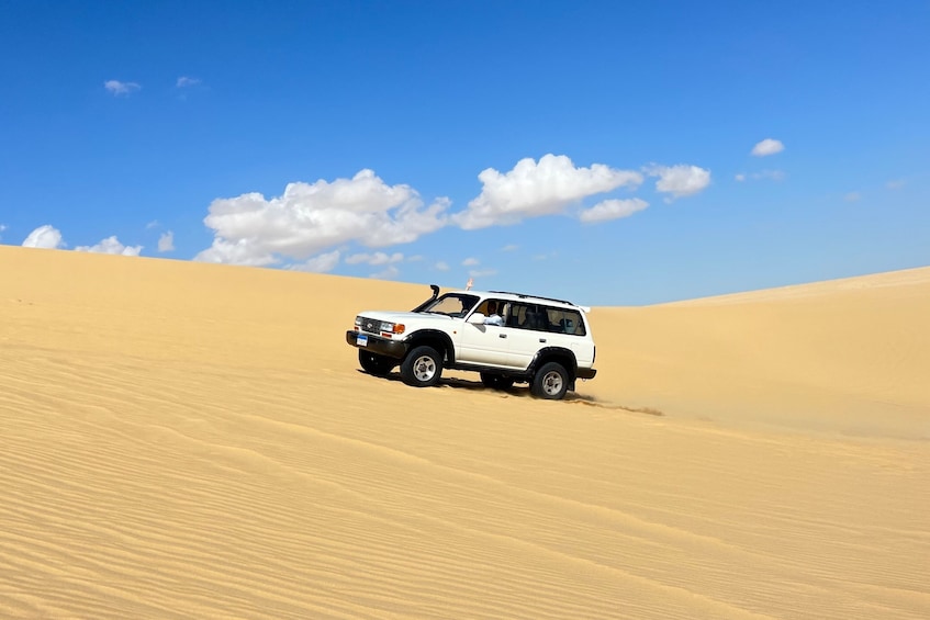 From Cairo: 4x4 Desert Safari with Sandboarding, Camel Ride & BBQ Lunch