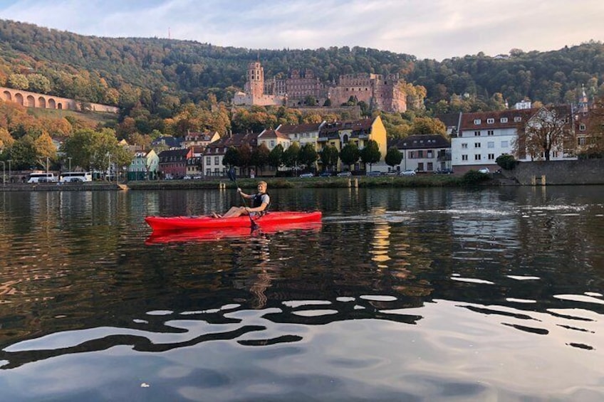 Kayak-Tour in Heidelberg on river Neckar