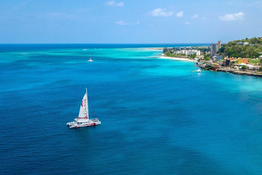 Adults Only Reggae Catamaran Cruise with Snorkeling & Drinks