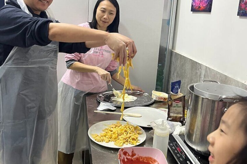 Fettuccine Alfredo and Ravioli Class with Grandma's Recipe