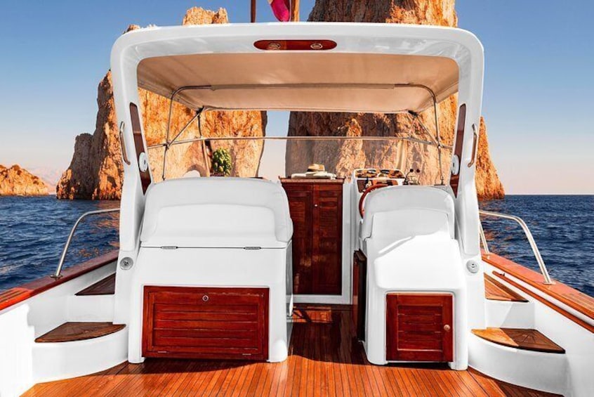 Small group Capri boat tour with transfer from Sorrento