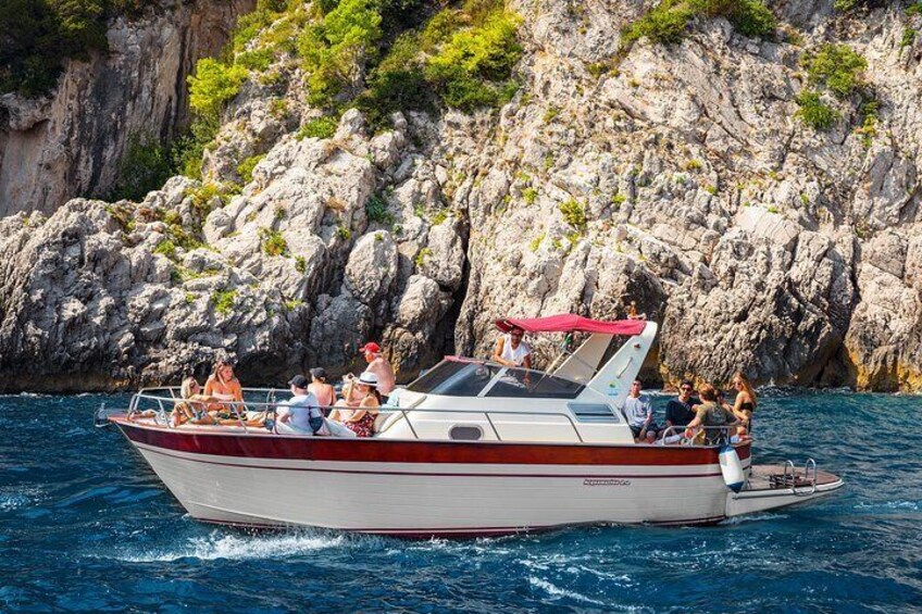 Small group Capri boat tour with transfer from Sorrento