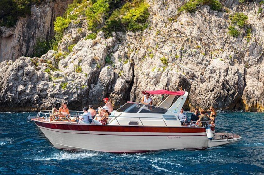 Small group Capri boat tour with transfer from Sorrento
