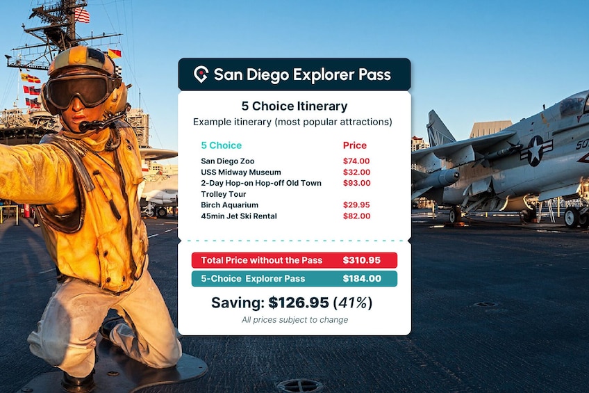 San Diego Explorer Pass: Save up to 50 Percent - Includes USS Midway