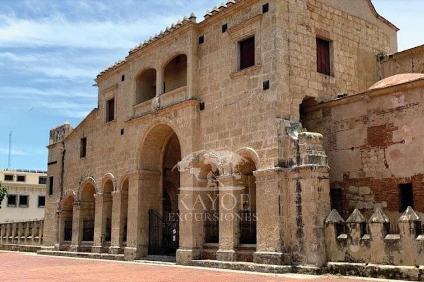 Side view of the Primada Cathedral of America