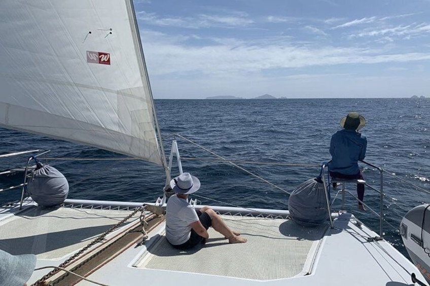 Explore the Hauraki Gulf aboard the 41-foot catamaran Pacific Star
